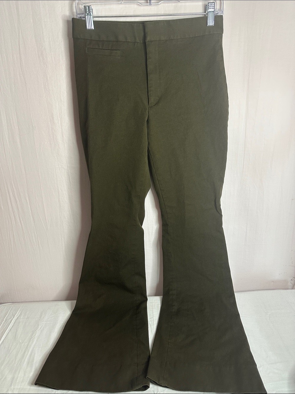 Banana Republic Olive Green Wide-Leg Pants